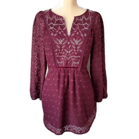 Anthropologie Tops - Anthro One September Beaded Madiran Peasant Blouse